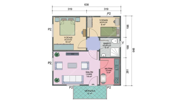 kktc prefabrik ev model 2